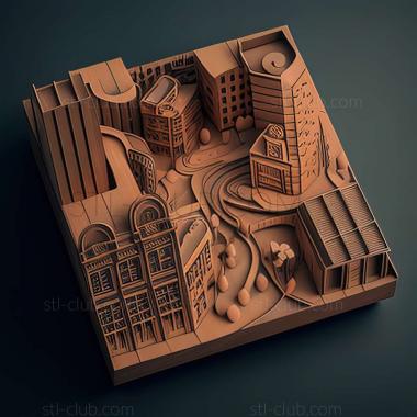 3D model streets (STL)